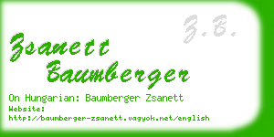 zsanett baumberger business card